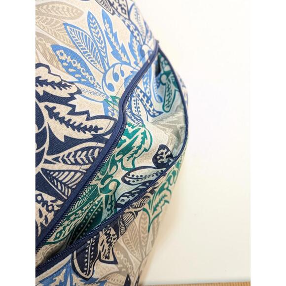 Vera Bradley Northern Lights Lighten Up Expandable Travel Tote Carry All Blue - Picture 10 of 15